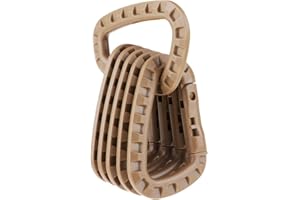 P Prettyia 6pcs Mousqueton Boucle pour Sac à Dos Multifonction Camping Accessoire Bouteille - Kaki, 8.5x5.6CM
