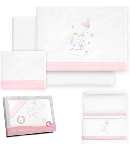 Set per la navicella – inserto in cotone + lenzuolo – Balloon Friends – – Articoli per bambini