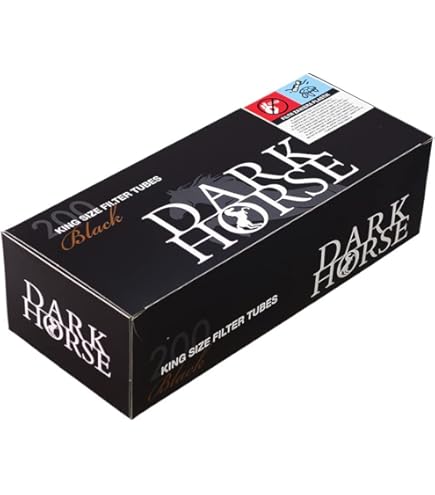 black horse cigarette Dark Horse Black with Copper Ring Filter Tubes Cigarette Tubes : Amazon.de:  Home & Kitchen