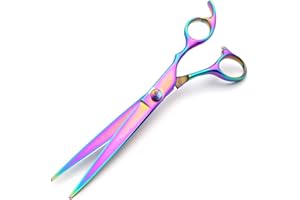 CEXUN Tijeras Peluquería Profesional de 17 cm,Peluquería Tijeras de Adelgazamiento Peluquería Herramientas de Peinado,para Cortar el Cabello,Tijeras de Peluquero para Hombres, Mujeres y Niños -Estilo 1