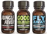 Set of 3 poppers Jungle Fever + Fly Away + Good Délirium