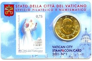 BUOSHA 50 Cent Vaticano 2011 n. 1 con Timbro