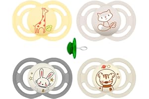 MAM Perfect Day & Perfect Night smoczek 16 Plus "Soft Colours Mix" // zestaw 4 szt. // w zestawie 4 pudełka do sterylizacji