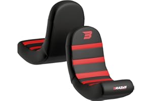 BraZen Piranha Ergonomic Junior Kids Gaming Chair Non Audio Foldable Floor Rocker Seat For Kids Video Games Chairs Junior Floor Rocker Video Gaming Chair - Red