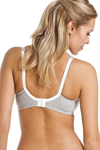 Royce Lingerie Lightly Padded Grey Pocketed Mastectomy Bra 40C