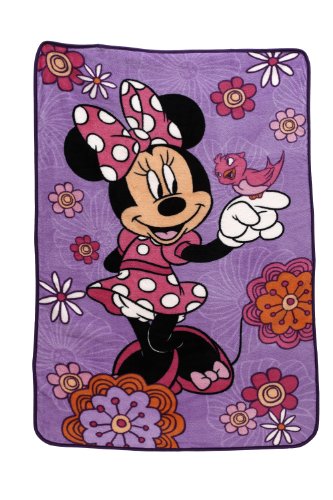 Disney Fluttery Friends Coral Fleece Blanket, Minnie Mouse
