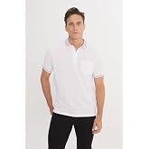 AC&amp;CO/Altınyıldız Classics Polo Yaka Cepli Regular Fit Geniş Kesim D&uuml;z Tiş&ouml;rt