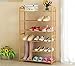 Produktbild Garderobenschränke Einfache Schuh-Rack Bambus Mehrfache Schicht Kombination Schuh-Rack Bambus Incorporated Aufbewahrungsschrank Möbelschrank-WXP ( größe : Six layers )