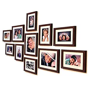 Ajanta Royal Classic Set Of 11 Individual Photo Frames (8-6X8 & 3-8X10) : A-78B (Brown)