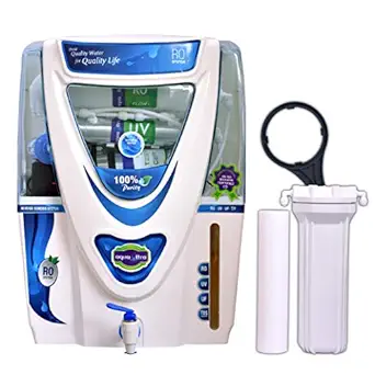 AQUAULTRA 14 L Plastic Ro, UV, Uf, Tds, Alkaline Water Purifier (White)