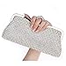 Produktbild Baigio Ring Abend Handtasche Strass Clutch Bag für Party Braut Kupplungen Dinner Purse-Silber