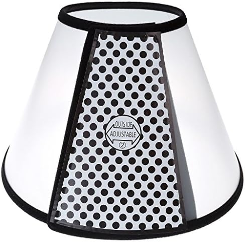 Aidle Pet Cat Dog Soft Cone Protective Collar，Plastic Transparent Elizabeth Protective Collar Anti-Bite Lick Wound Healing Safety Practical Neck Cover (L 40-43cm/ 15.6”-16.7”)