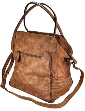 Toni&Friends XL Shopper große Schultertasche aus hochwertiger Feinsynthetik in perfekter Ledernachbildung, 33x33x20cm...