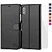 Price comparison product image OCASE iPhone X / XS Case, iPhone 10 Case [Upgraded Version With Screen Protector] Flip Leather Wallet Phone Case [Card Slot] [Flip] [Wallet] - For iPhone X / XS (Black)