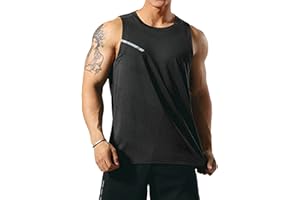 GYMAPE Hombre Atlético Entrenamiento Camisetas sin Mangas Sin Mangas Musculación Camisetas para Correr Entrenamiento Secado rápido Gimnasio Ropa Deportiva