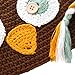 KF Baby Animal Beanie Hat, with Ear Flaps and Braids, Owl, Brown + FREE Gift of 4 Pinback Buttons