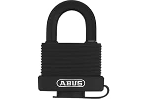 ABUS 237881 Kłódka Wodoszczelna i Odporna na Zabrudzenia Czarna 17,8 x 11,3 x 9 cm