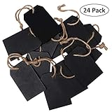 MEHRFACHE VERWENDUNG: Jeder Kreidetafel Geschenkanhänger wird mit einem befestigten Juteband zum einfachen Aufhängen an Geschenken, Weinflaschen oder Schachteln geliefert. Verwenden Sie dieses Set, um Artikel in Ihrer Küche einfach zu kennzeichnen.