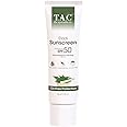 TAC - The Ayurveda Co. T.A.C Eladi Sunscreen, Matifying SPF 50 & PA+++, UVA & UVB Rays Protection, Sunscreen for Indian Summer Conditions, for Women & Men (5g)