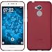 Produktbild PhoneNatic Case kompatibel mit Huawei Honor 6a - rot Silikon Hülle matt Cover