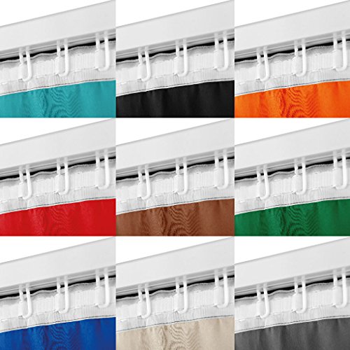 Verdunklungsgardine mit Universalband und Ösen Aufhängung, modernes Wohnaccessoire bietet hervorragenden Blendschutz und ist in vielen verschiedenen Farben erhältlich (Universalband/grau – silbergrau/135×245 cm) - 7