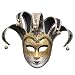 Produktbild Fulltime E-Gadget Weihnachtsfeier Maske, Venezianische Joker Maskerade Theatermaske Karneval-Party-Ballmaske (Schwarz)