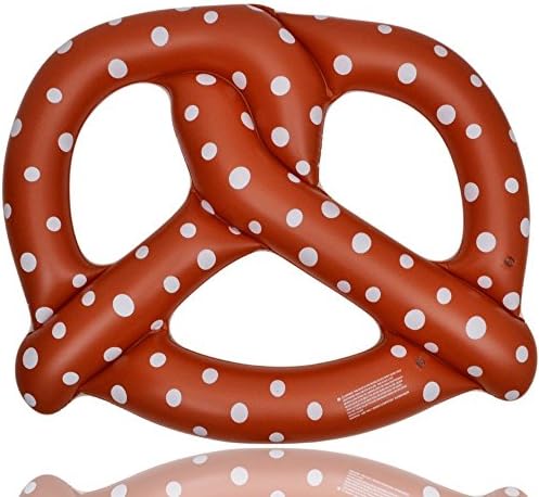 MIMIEYES Inflatable Floating Pretzel Pool Float 45'' Gaint Beach Lounge Swim Rings