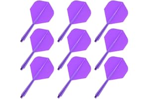YIEUR 9 alette per freccette con fusto stabili, 75 mm, in plastica, accessori standard per freccette