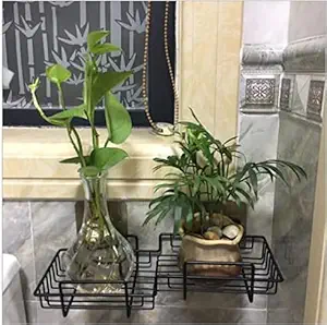 NEEJAN Magic Sticker Hanging Bathroom Caddy Shelves Shampoo Conditioner Shelf Plant Holder Hanging Bathroom Shower Caddy Soap Holder Kitchen Spice Rack Bathroom Organizer Rack