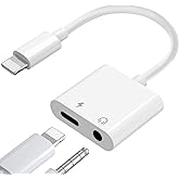 【Apple MFi Certified】 3-in-1 Lightning to 3.5mm Jack Headphone+Charge ...