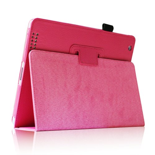 Fintie iPad 2 / 3 / 4 Hülle Case – Folio Slim Fit Kunstleder Schutzhülle Cover Tasche Etui mit Auto Schlaf / Wach Funktion für Apple iPad 2 / iPad 3 / iPad 4, Magenta - 7