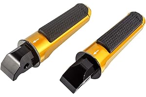 SINKEES Motorcycle Foot Pegs Rear Passenger Footrest Accessories for CBR600RR 2003-2021 for CB1000R 2008-2016 for CB600F 599 Hornet 2007-2012 (Gold)