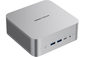 ‎MINIS FORUM MINIS FORUM AI X1 Mini PC, AMD Ryzen 7 255 8-Core 16-Thread-Prozessor mit bis zu 4,9 GHz, AMD Radeon 780M, 32 GB DDR5 / 1 TB SSD, HDMI/DP/USB 4 x 2/2,5G RJ45, USB 3.2 x 2, WiFi 7, Bluetooth 5.4