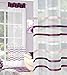 Produktbild Gardine Ösen 140 x 250 cm GABi 1 / creme violett Streifen Wohnzimmer Transparent