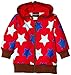Maxomorra Unisex Baby AU5A-M035 Hood Starred Jacket, Blue (Blue/Red), 18-24 Months (Manufacturer Size:86/92)