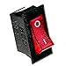 Produktbild 1 Kippschalter Einbauschalter ROT Öffner Schließer Netzschalter Flipper Schalter Neu Joy-Button