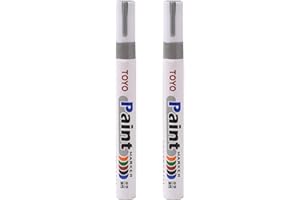 Worparsen 2 pennarelli permanenti impermeabili per pneumatici di auto, veicoli e moto, colore argento