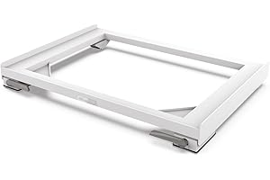 Meliconi Base Move Slim Base antivibración con ruedas y frenos para lavadoras o secadoras SLIM, capacidad máxima 250 kg, color blanco