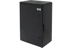 RSE Obudowa z tworzywa sztucznego ABS, IP65, szafka ścienna, obudowa przemysłowa, pusta obudowa, czarna, płyta montażowa, blokada 400 x 500 x 240 mm