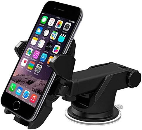 In Car Phone Holder Dashboard Phone Mount Adjustable Phone Cradle with Strong Sticky Base for iPhone X iPhone 8 iPhone 7/7Plus, Samsung Galaxy,GPS Devices and Other Smart phone