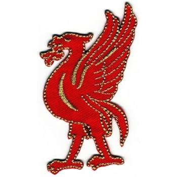 Liverpool Aufnäher Red Liverbird - Bestickter Patch 7,5x5 Cm Zum Aufbügeln Oder Aufnähen