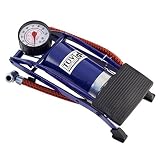 Con manómetro Motorkit MOTOR16505 Bomba Pie con Manómetro 1 Cilindro,
