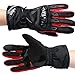 Produktbild Herren Sport Sommer Winter Vollfinger Handschuhe Blau Rot Schwarz Handschuhe Herren Professionelle motorradhandschuhe (Red,L)