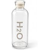 Orret Home 1000ml Colorful Borosilicate Glass Matara with Lid &ndash; Leak Proof Flip Vacuum Lid Watercolor, BPA Free, Heat Resist