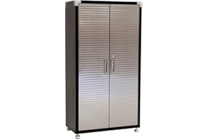 SEVILLE CLASSICS Garage Storage Cabinet by Seville Heavy Duty Workshop Quality Metal Shelves