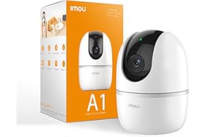 Imou A1 4MP - Indoor Micro Dome Smart Camera, Super HD 2K with Auto Tracking, AI Human & Abnormal Sound Detection, 4MP, H.265, Auto Tracking Pan & Tilt, 2 Way Audio, Wide Angle Lens