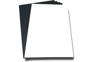 UNIVERS GRAPHIQUE Papel magnético A4 para notas de nevera, etiqueta magnética A4 compatible con impresora, rotulador y bolígrafos – Marcado permanente para crear y cortar fácilmente imanes, notas, imanes para