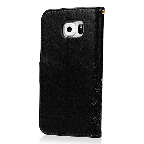 Funda para Samsung Galaxy S6 Libro de Cuero Impresi  n Con Tapa y Cartera Correa de mano - Mavis s Diary Carcasa PU Leather Con TPU Silicona Case Interna Suave Soporte Plegable Ranuras para Tarjetas y Billetera Cierre Magn  tico - Funda Hecho para Samsung Galaxy S6