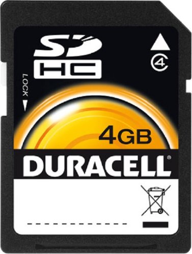 Preisvergleich Produktbild Duracell SD HC Flash Memory 4 GB