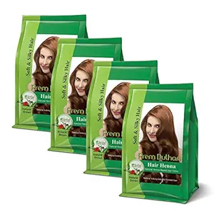 Prem Dulhan Hair Henna Natural Henna Based Hair Color |Natural Brown| -125gm (Pack of 4)